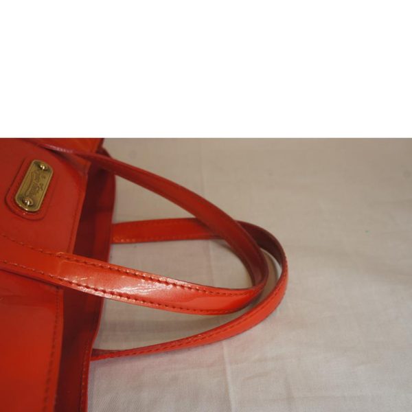 71253 4 Louis Vuitton Wilshire PM Vernis Leather Bag Red