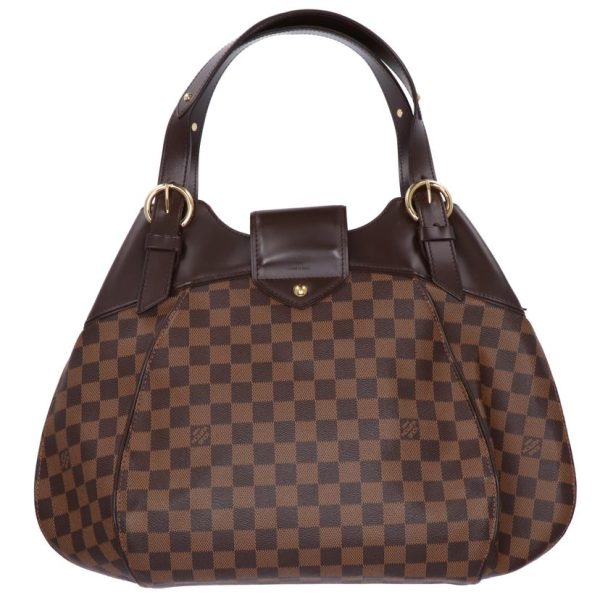 71267 2 Louis Vuitton Sistina Damier Handbag Ebene Brown