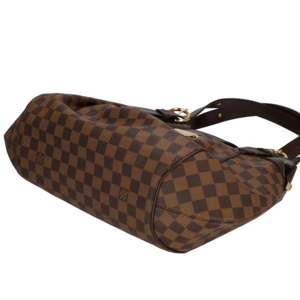 71267 3 Louis Vuitton Sistina Damier Handbag Ebene Brown