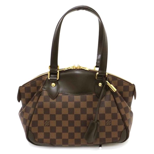 71307 1 Louis Vuitton Verona PM Damier Ebene Canvas Bag Brown