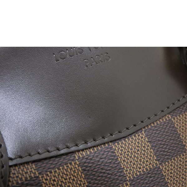 71307 6 Louis Vuitton Verona PM Damier Ebene Canvas Bag Brown