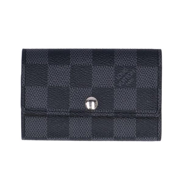 71335 1 Louis Vuitton Multicle 6 Damier Graphite Wallet Brown