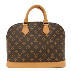 71366 1 Louis Vuitton Sac Plat Monogram Tote Bag Brown