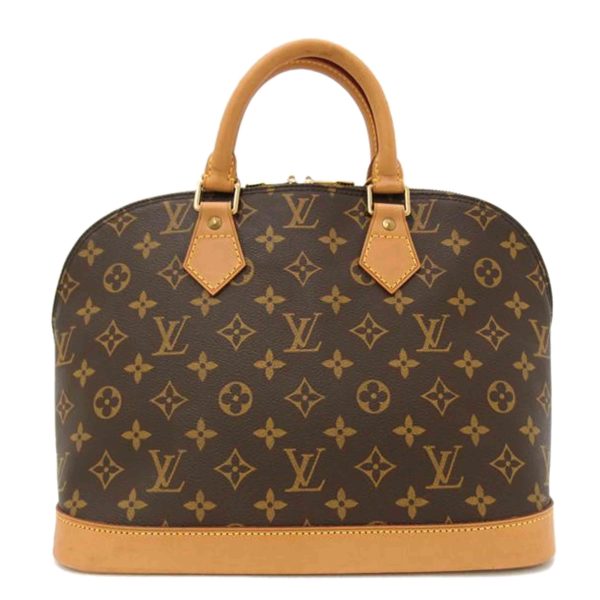 71366 1 Louis Vuitton Alma Monogram Handbag Brown