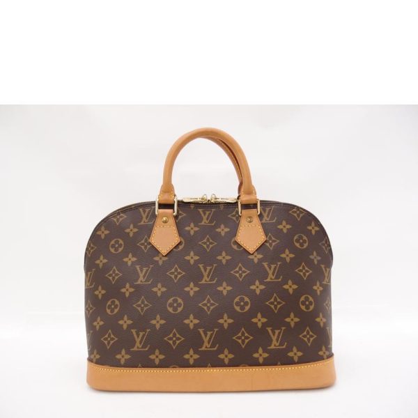 71366 2 Louis Vuitton Alma Monogram Handbag Brown