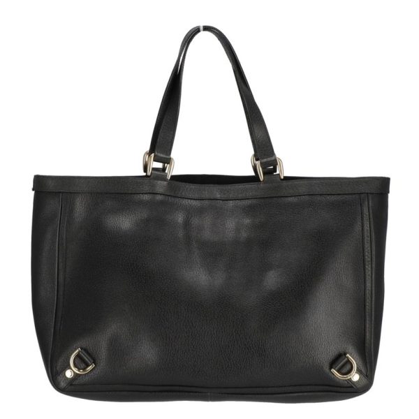 71373 2 Gucci Leather Aby Tote Bag Black