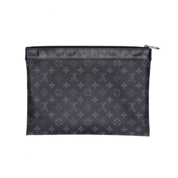 71380 2 Louis Vuitton Pochette Eclipse Bag Black