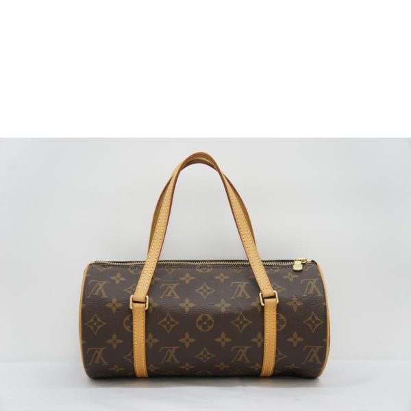 71415 2 Louis Vuitton Papillon Handbag Monogram Brown