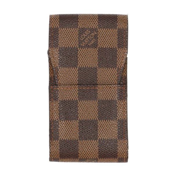 71475 1 Louis Vuitton Etuit Cigarette Damier Ebene Canvas Case Brown