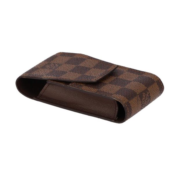 71475 3 Louis Vuitton Etuit Cigarette Damier Ebene Canvas Case Brown