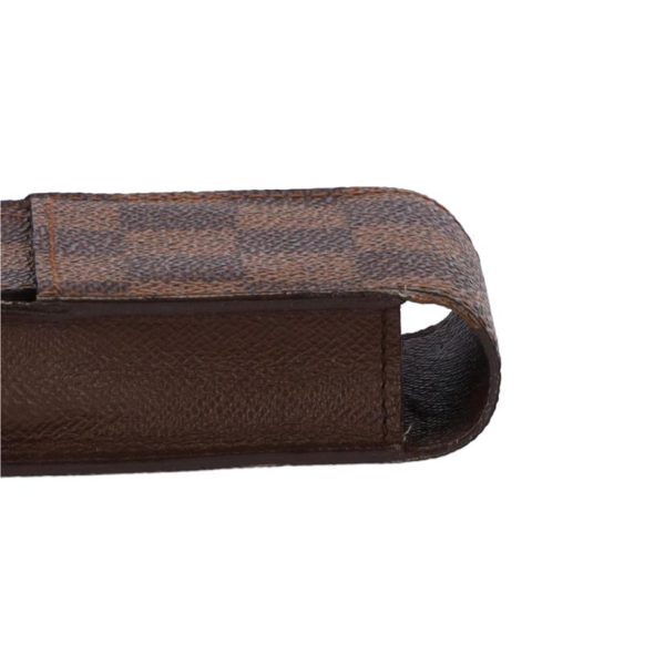 71475 6 Louis Vuitton Etuit Cigarette Damier Ebene Canvas Case Brown