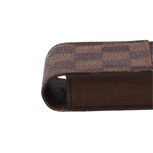 71475 7 Louis Vuitton Etuit Cigarette Damier Ebene Canvas Case Brown