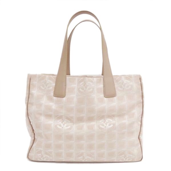 71511 1 Chanel Travel Line Tote Bag Beige