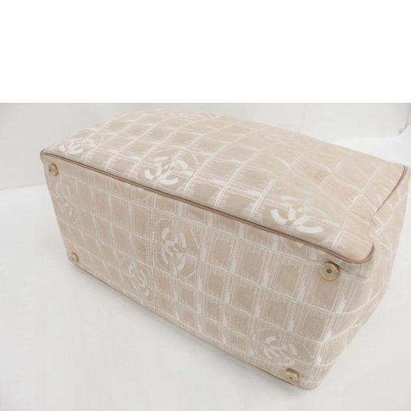 71511 3 Chanel Travel Line Tote Bag Beige