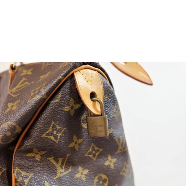 71540 6 Louis Vuitton Speedy Monogram Bag Brown