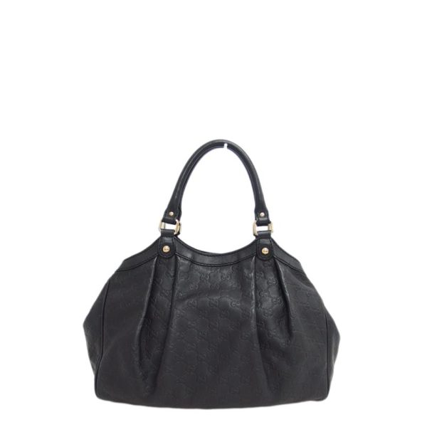 71556 2 Gucci Sookie Leather Tote Bag Black