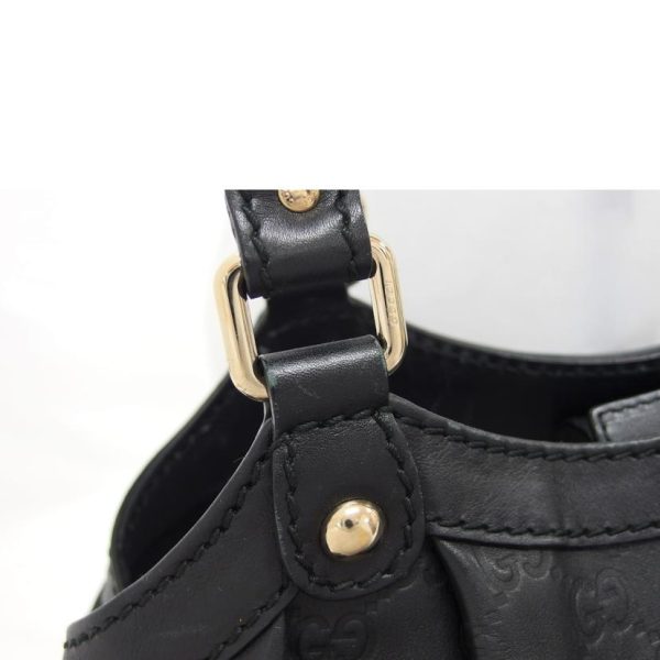 71556 8 Gucci Sookie Leather Tote Bag Black