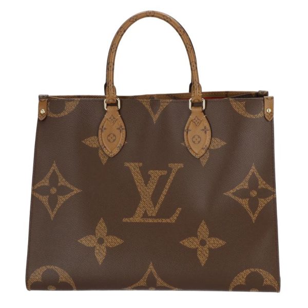 71557 1 Louis Vuitton On the Go MM Monogram Tote Bag Brown