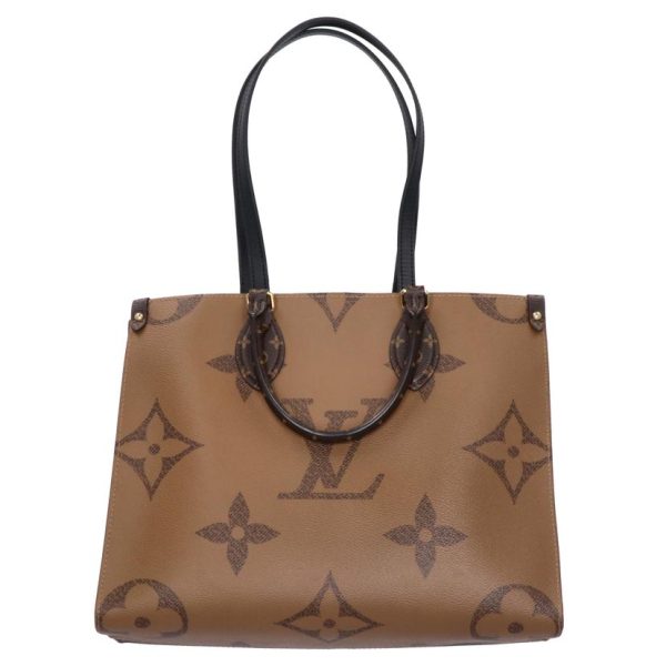 71557 2 Louis Vuitton On the Go MM Monogram Tote Bag Brown