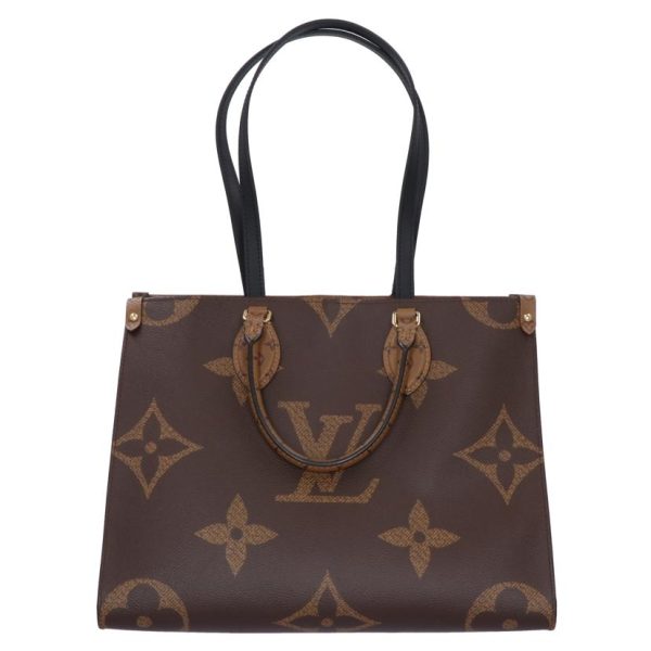 71557 3 Louis Vuitton On the Go MM Monogram Tote Bag Brown