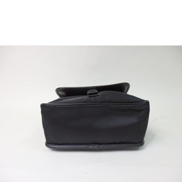 71560 5 Prada Nylon Shoulder Bag Black