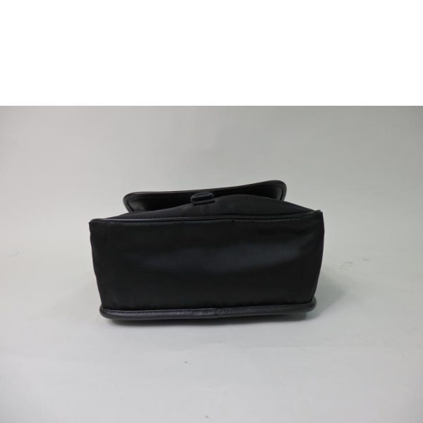 71560 6 Prada Nylon Shoulder Bag Black