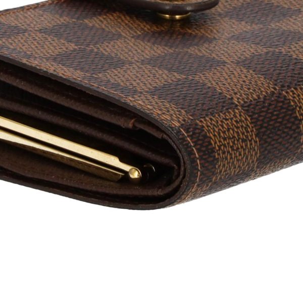 71595 3 Louis Vuitton Portefeuil Viennois Damier Ebene Wallet Brown