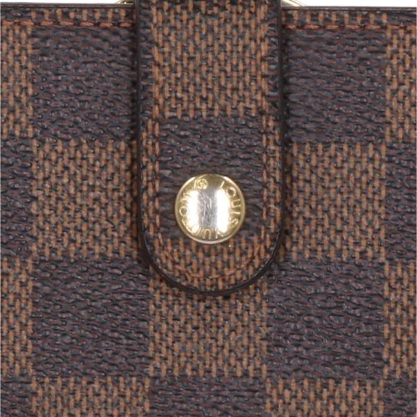 71595 8 Louis Vuitton Portefeuil Viennois Damier Ebene Wallet Brown