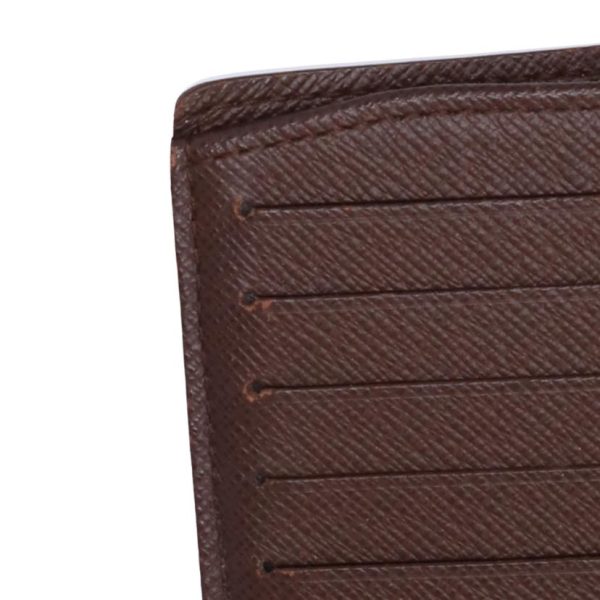 71595 9 Louis Vuitton Portefeuil Viennois Damier Ebene Wallet Brown