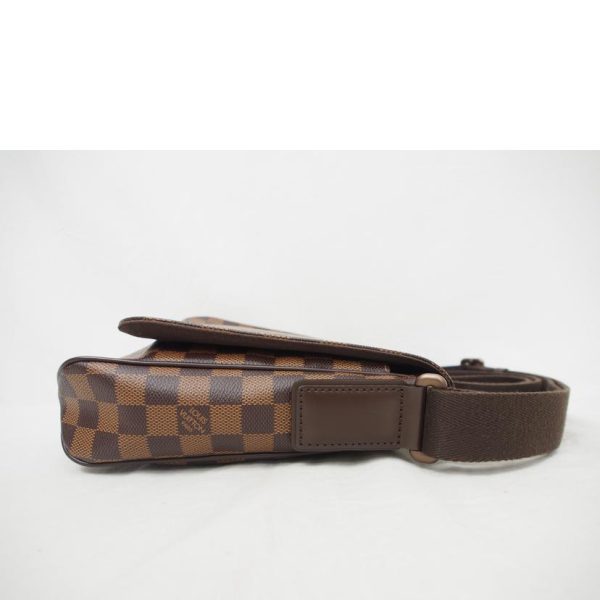 71601 3 Louis Vuitton District PM Damier Ebene Bag Brown