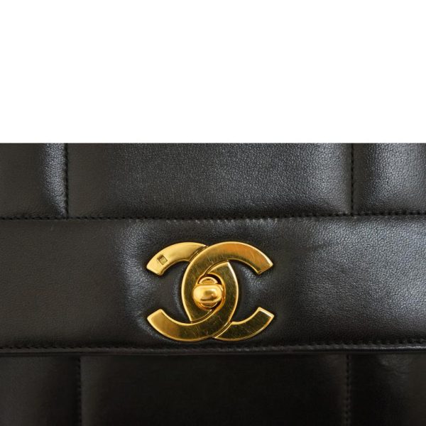 71613 8 Chanel Mademoiselle Lambskin Handbag Black