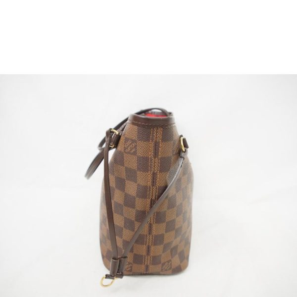 71618 4 Louis Vuitton Old Neverfull PM Damier Ebene Tote Bag Brown