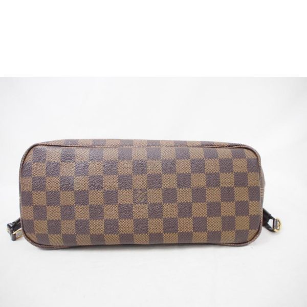 71618 9 Louis Vuitton Old Neverfull PM Damier Ebene Tote Bag Brown