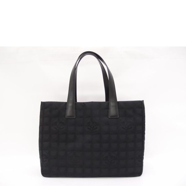 71658 2 CHANEL New Travel Line Tote Bag MM Black