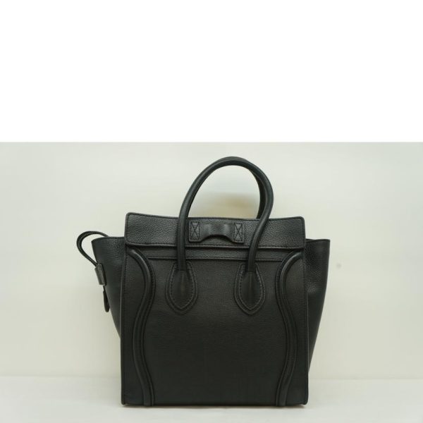 71682 2 Celine Shopper Bag Luggage Micro