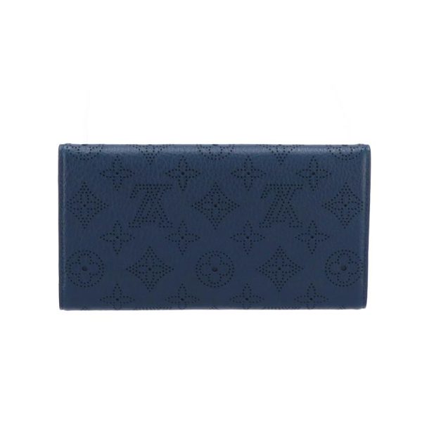 71697 2 Louis Vuitton Portefeuil Amelia Monogram Mahina Wallet Beige