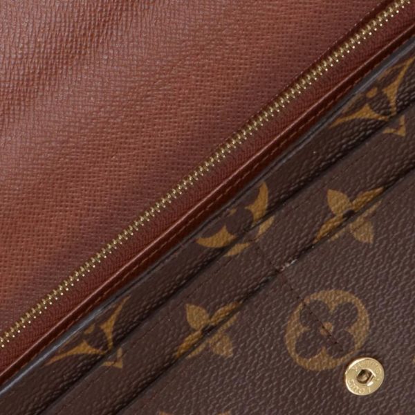 71717 7 Louis Vuitton Portefeuille Sarah Monogram Wallet Brown