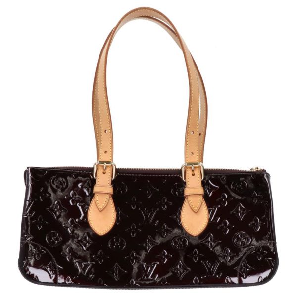 71727 2 Louis Vuitton Rosewood Avenue Vernis Leather Handbag Dark Red