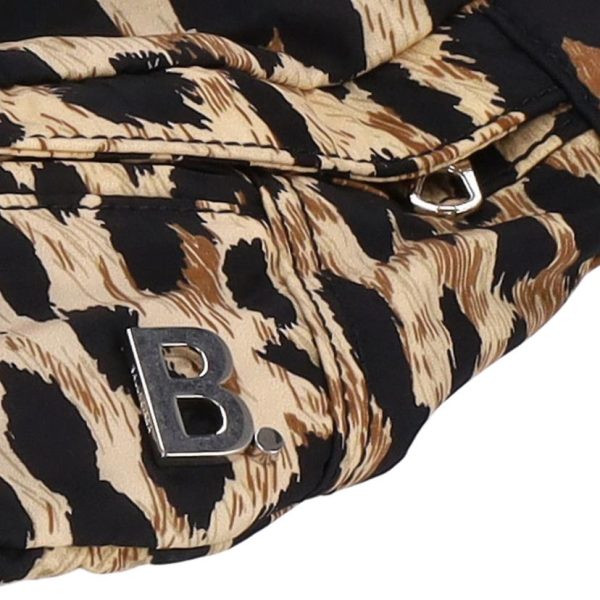 71765 7 Balenciaga Waist Pouch Black Leopard