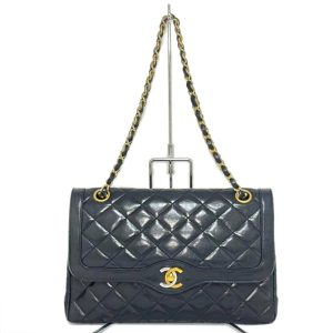 71809 1 Chanel Long Wallet Caviar Skin Coco Mark Black