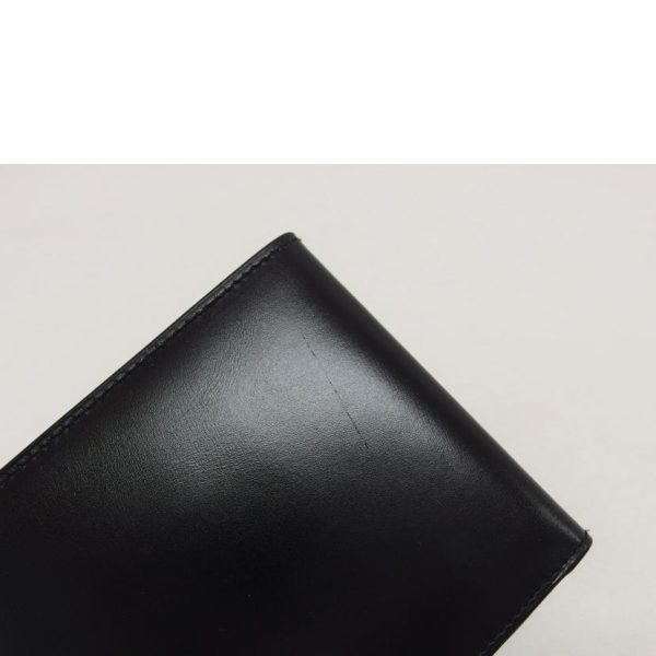 71840 6 Celine Bifold Wallet Card Compartment Black