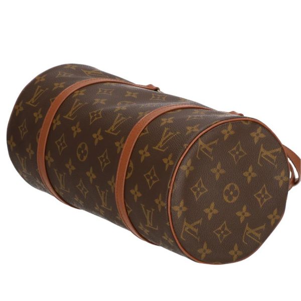 71854 2 Louis Vuitton Old Papillon Monogram Handbag Brown