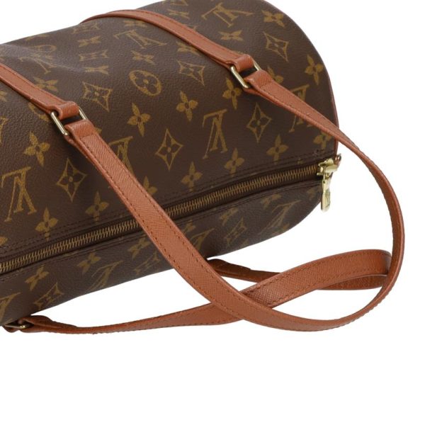 71854 3 Louis Vuitton Old Papillon Monogram Handbag Brown