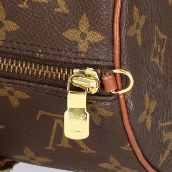 71854 6 Louis Vuitton Old Papillon Monogram Handbag Brown