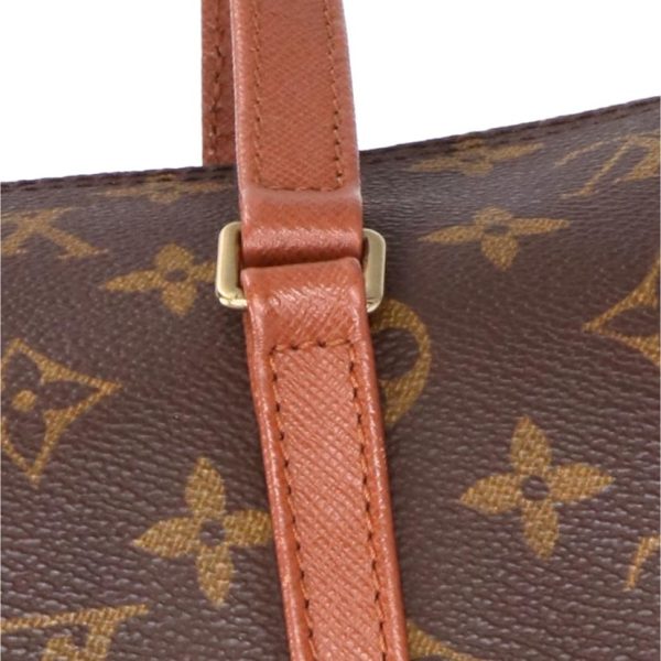 71854 8 Louis Vuitton Old Papillon Monogram Handbag Brown