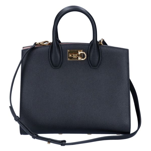 71858 3 FERRAGAMO 2WAY bag STUDIO BOX black