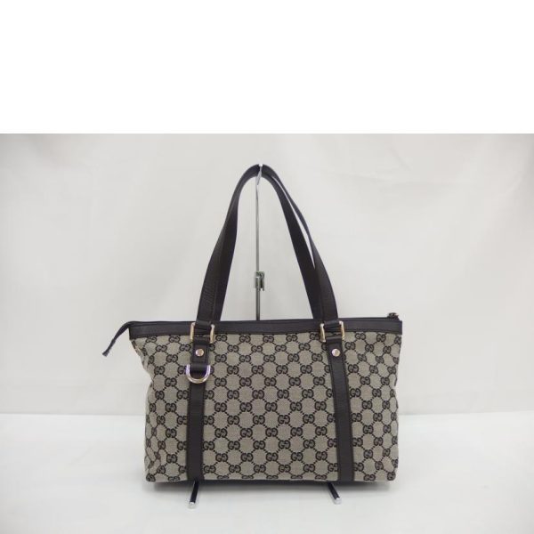 72006 2 Gucci GG Canvas Tote Bag Gray