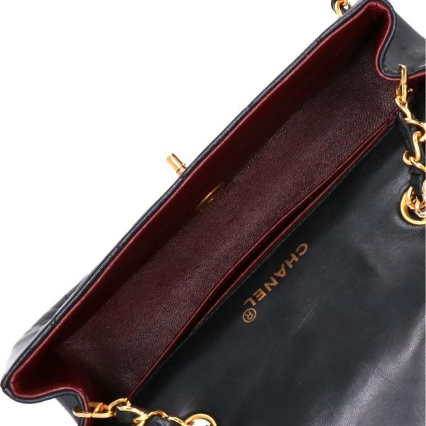 72021 5 Chanel Diana Flap Chain Shoulder Bag Black