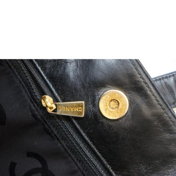 72108 7 Chanel Wild Stitch Shoulder Bag Black