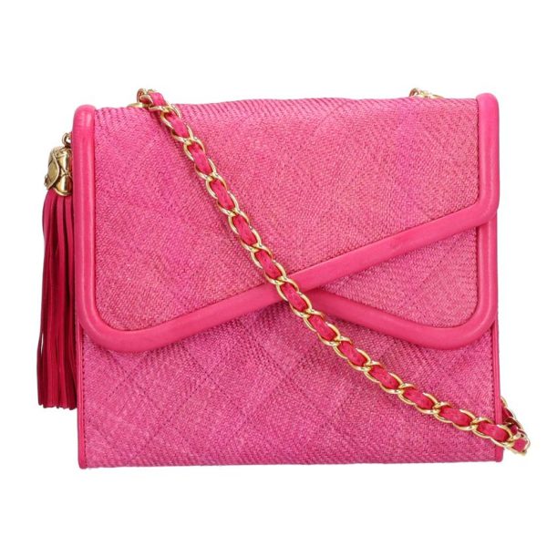 72158 1 Chanel Chain Shoulder Bag Pink